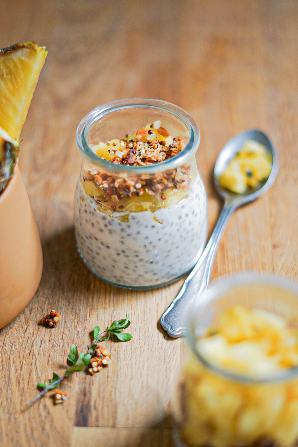 Pudding de chia citron coco et fruits exotiques Cacahuète Co